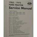 Aftermarket 65-75 Shop Manual Fits Ford Fits New Holland 2000 3000 3400 3500 4400 4500 5000 MAM60-0001